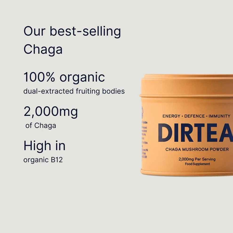 DIRTEA Chaga Mushroom Powder - Image 3