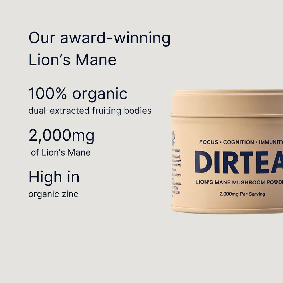 DIRTEA Lion's Mane Mushroom Powder - Image 3