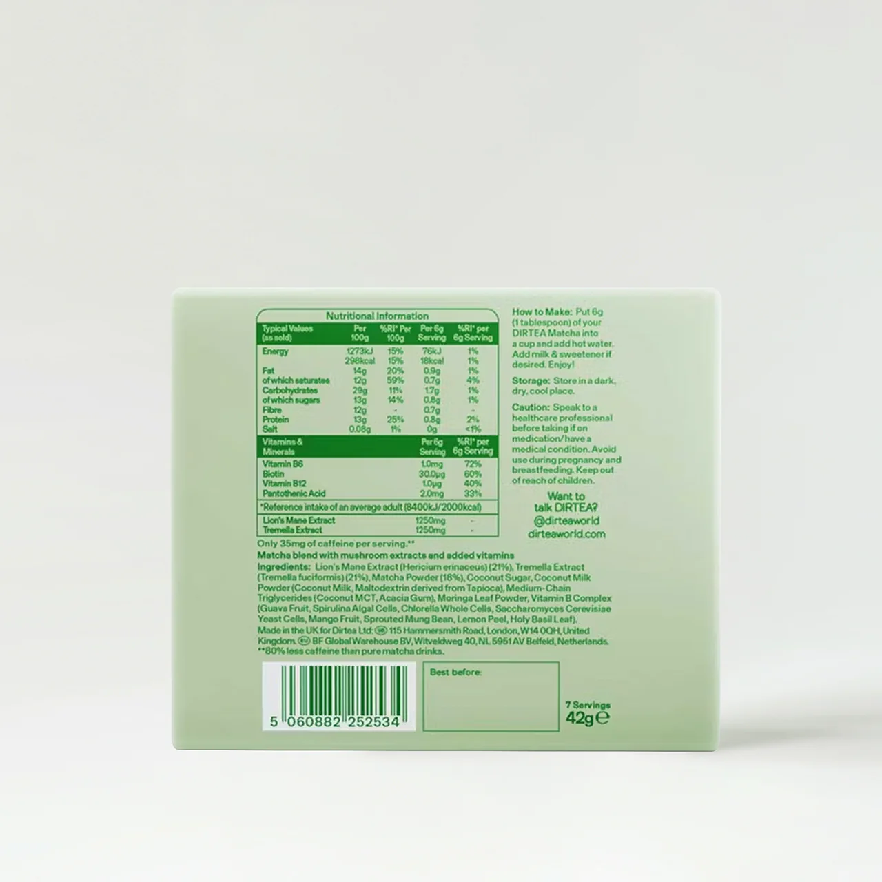 DIRTEA Organic Matcha Tea Sachets - Image 2