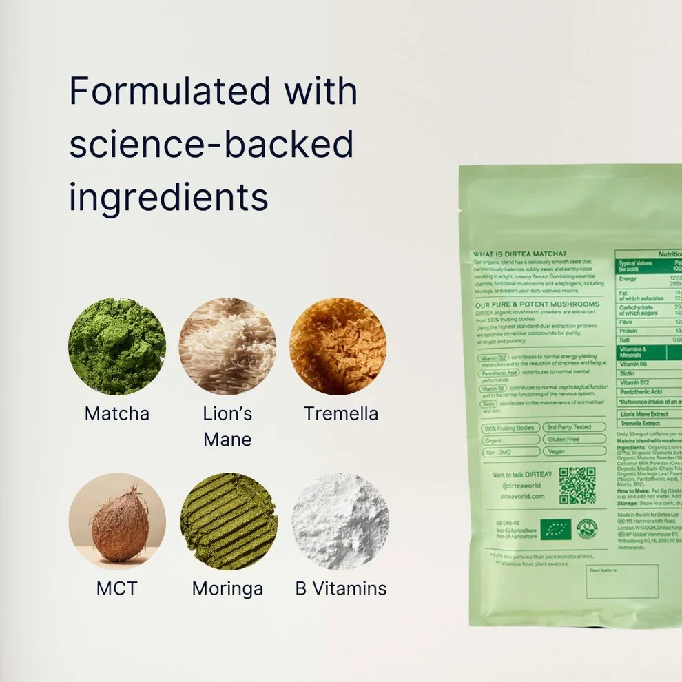 DIRTEA Organic Matcha Super Blend - Image 6