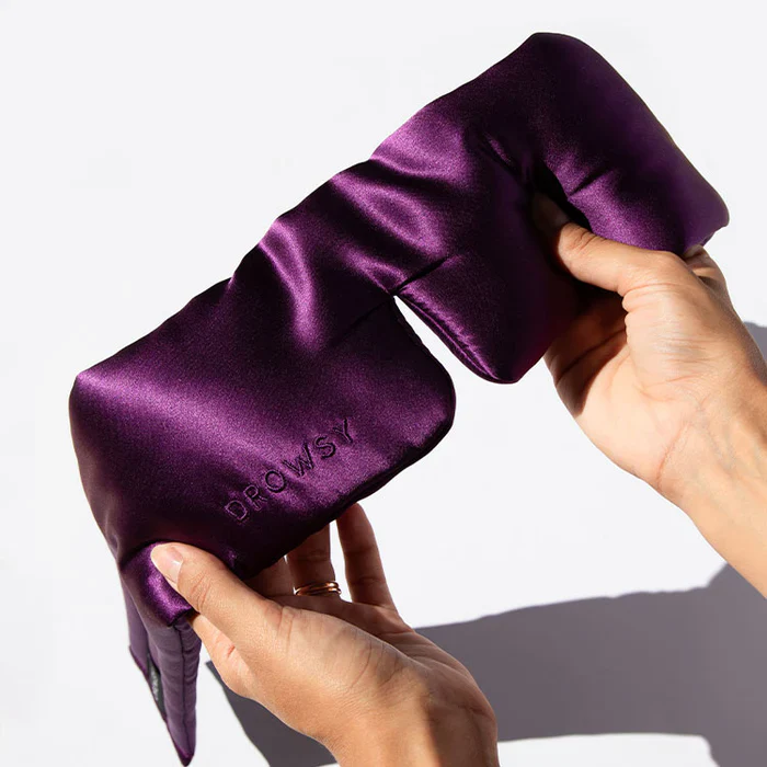 Drowsy Purple Martini Silk Sleep Mask - Image 4