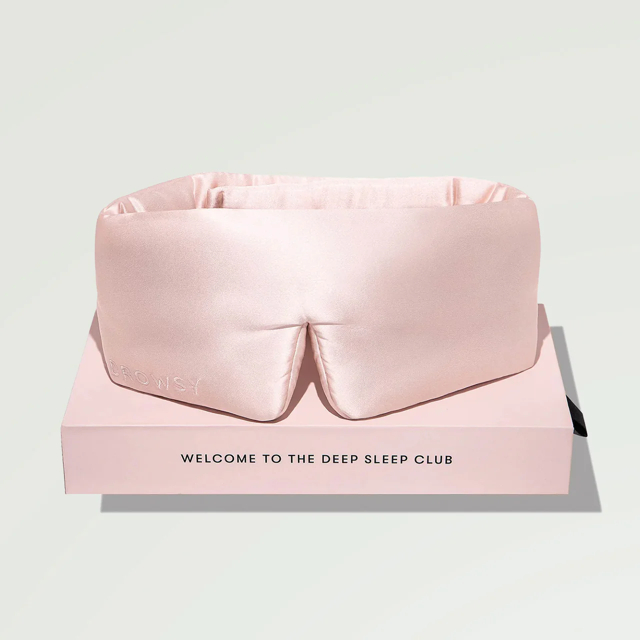 Drowsy Sunset Pink Silk Sleep Mask - Image 3
