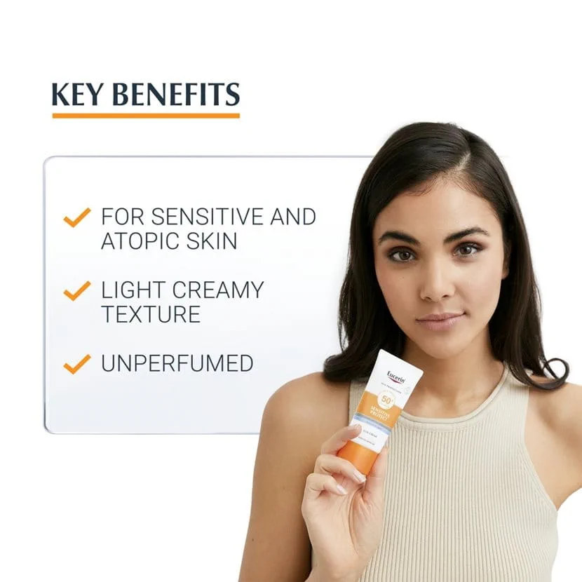 Eucerin Sensitive Protect Face Sun Cream SPF 50+ - Image 2