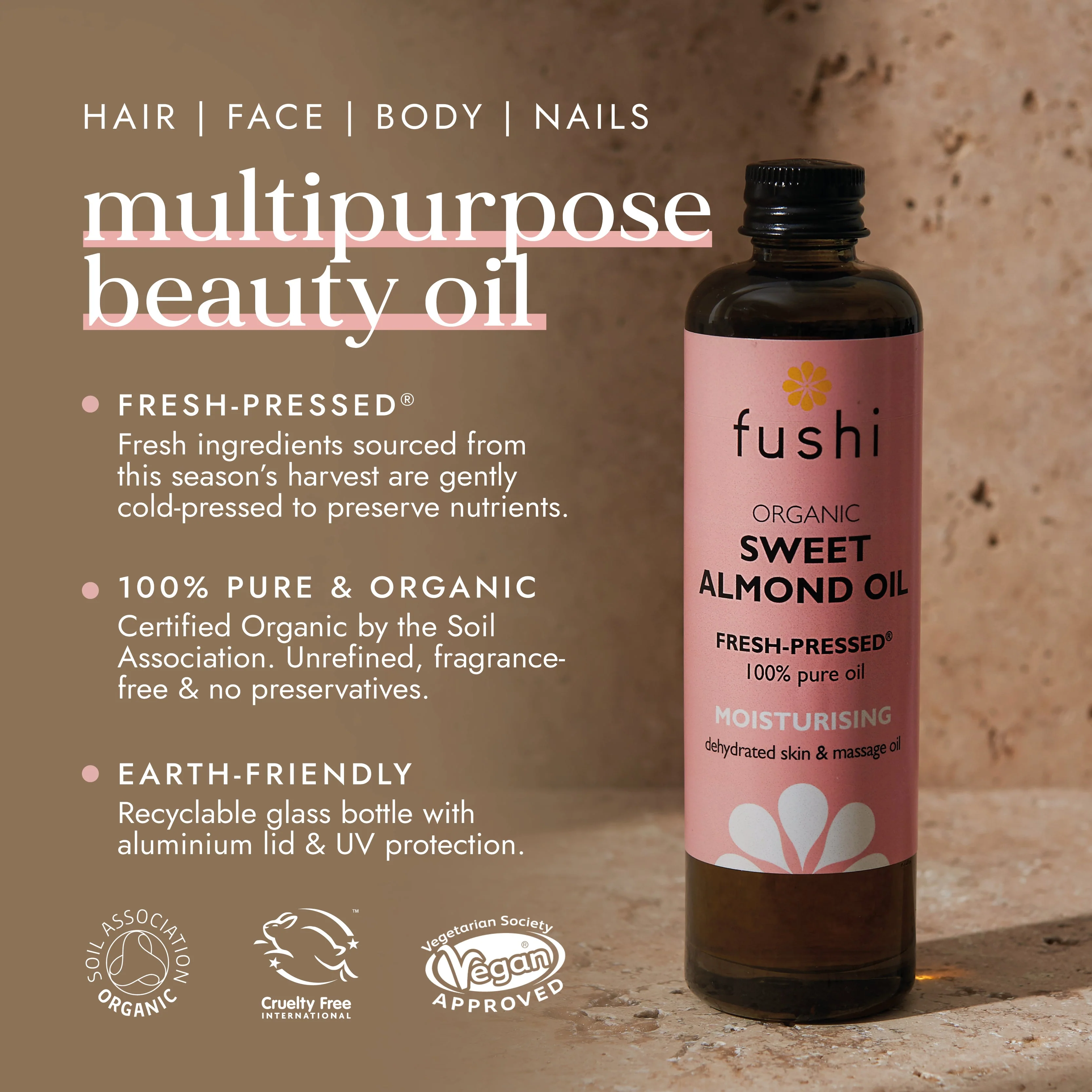 Fushi Organic Sweet Almond Oil - Image 3