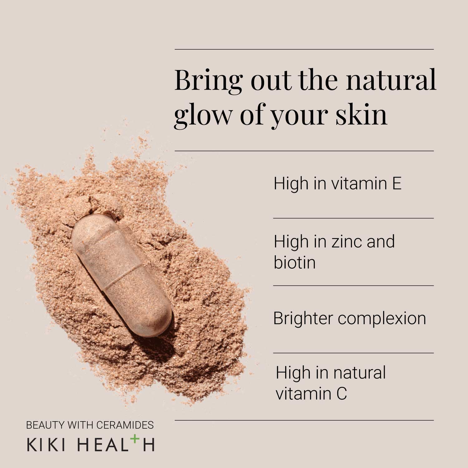 KIKI Health Beauty with Ceramides Vegicaps - Image 3