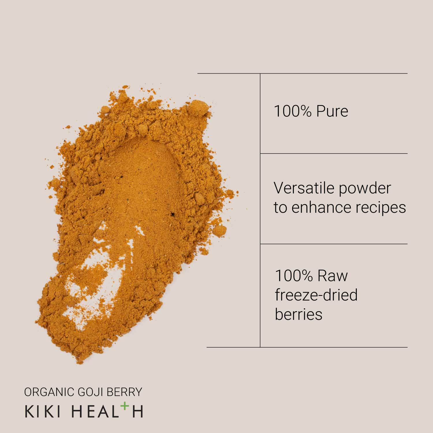 KIKI Health Organic Goji Berry Powder - Image 3