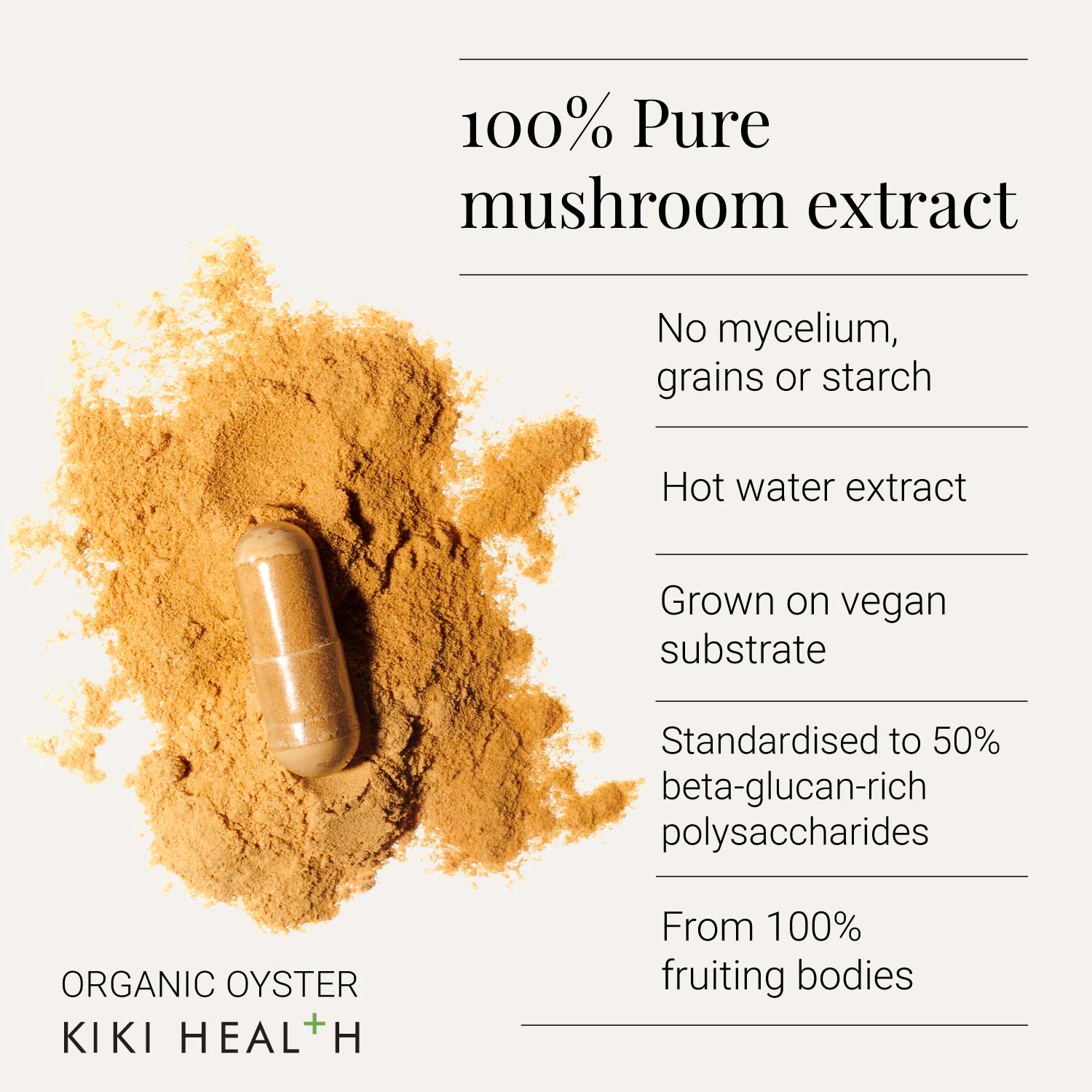 KIKI Health Organic Oyster Vegicaps - Image 3