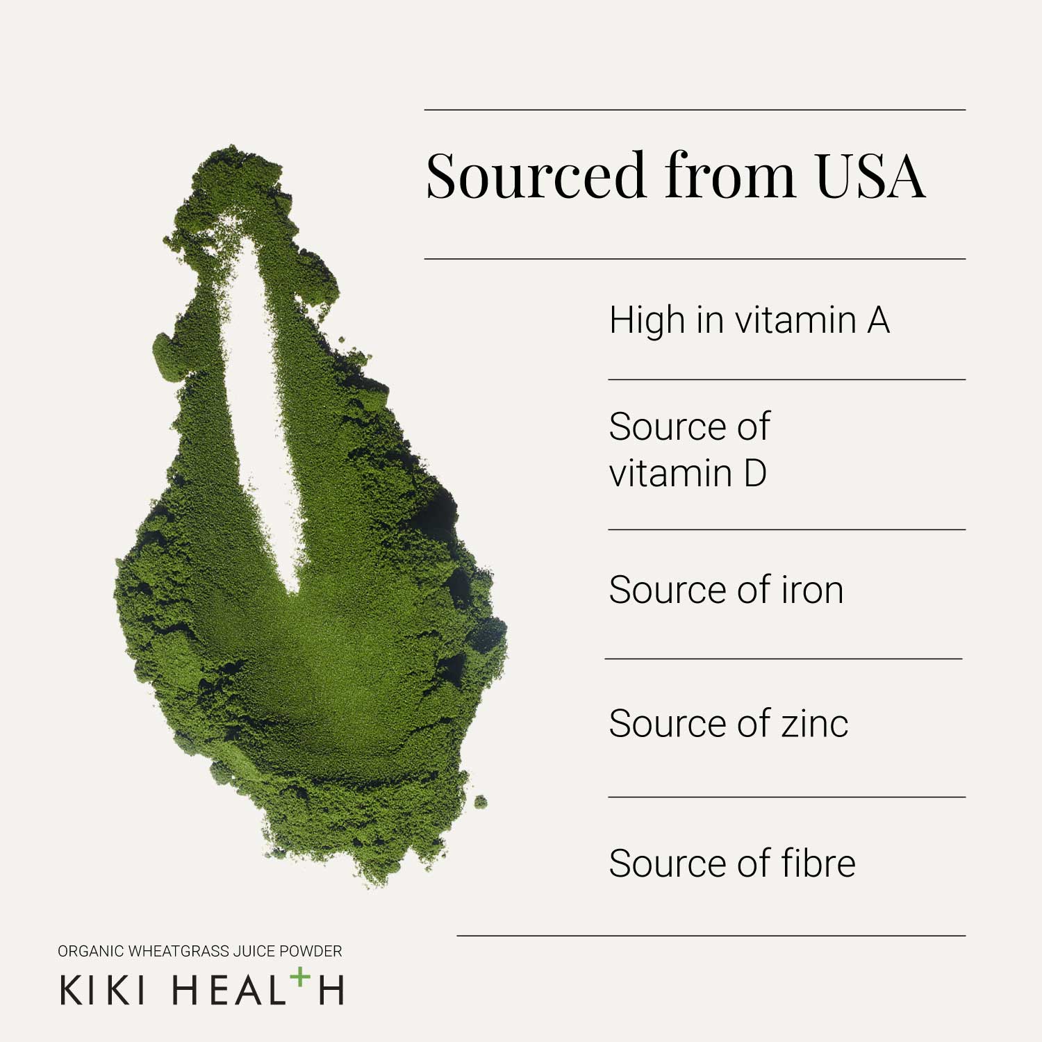 KIKI Health Organic Wheatgrass Juice Powder - Image 2