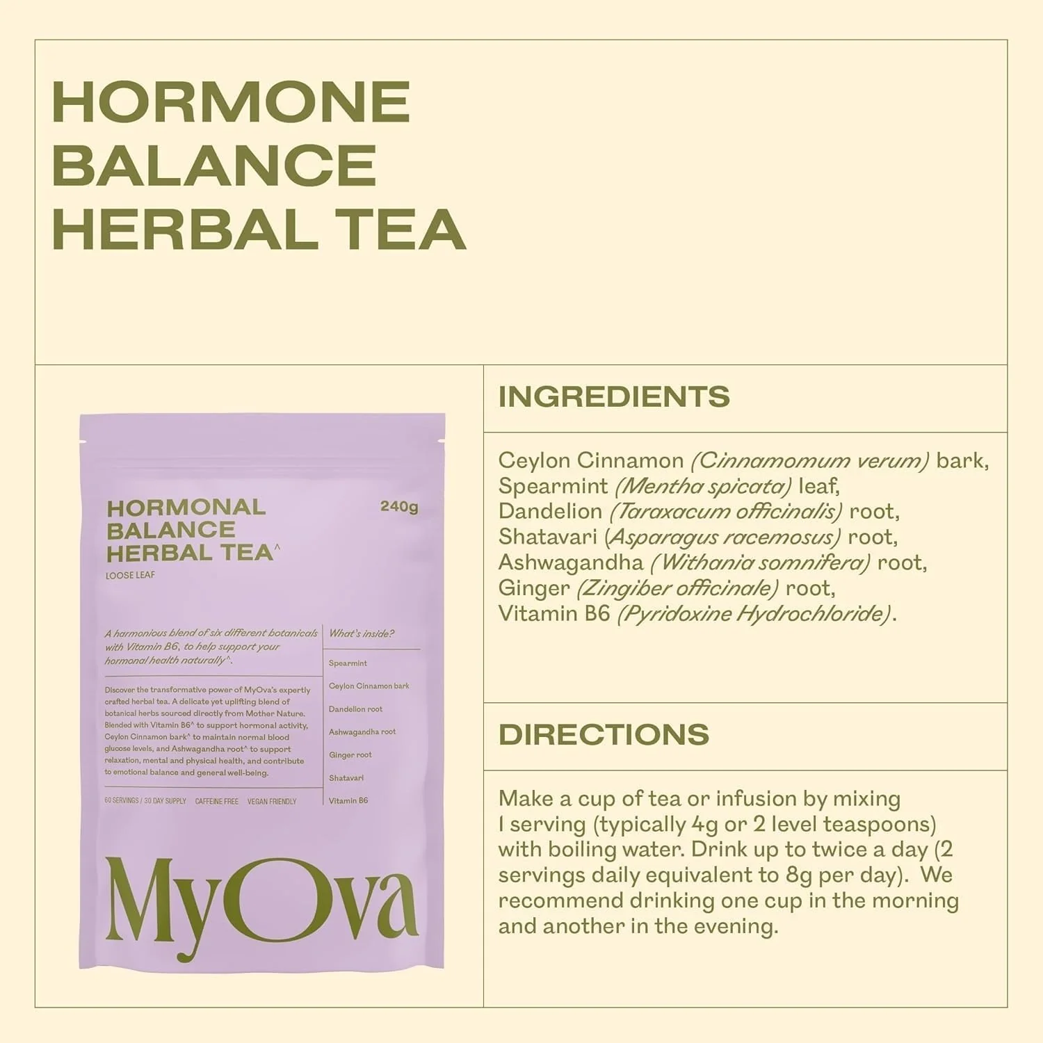 MyOva Hormonal Balance Botanical Tea - Image 5