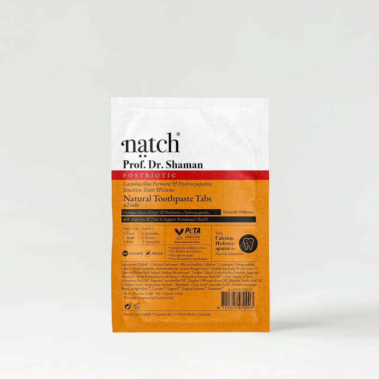 Natch Prof. Dr. Shaman Postbiotic Toothpaste Tabs - Image 4