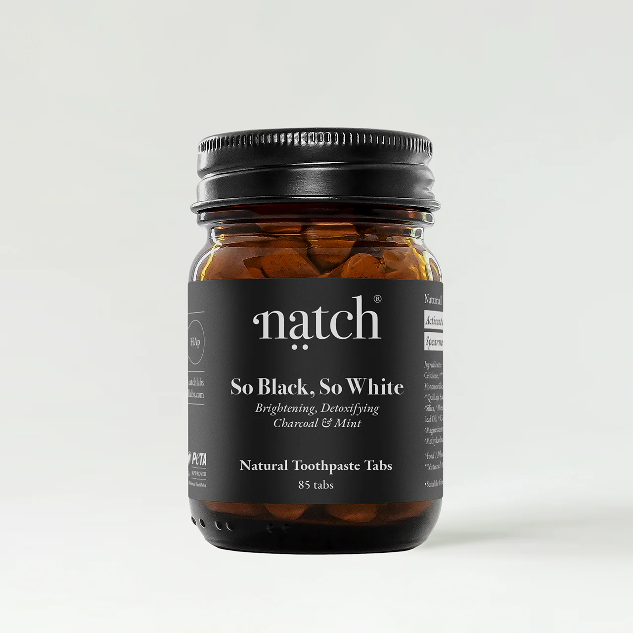 Natch So Black, So White Toothpaste Tabs