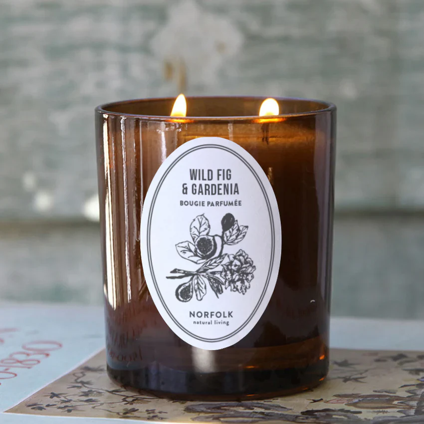 Norfolk Natural Living Wild Fig & Gardenia Candle - Image 2
