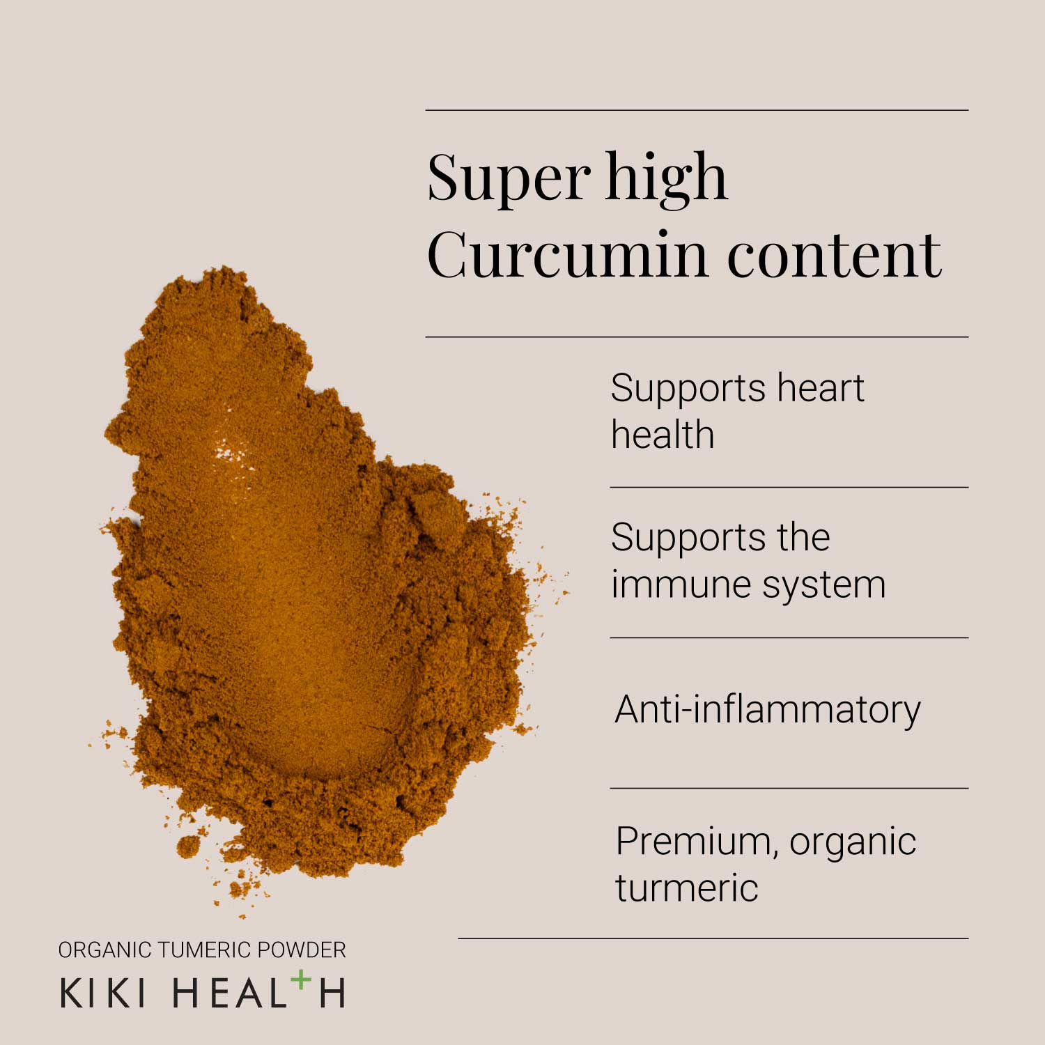 KIKI Health Organic Turmeric Powder - Image 3