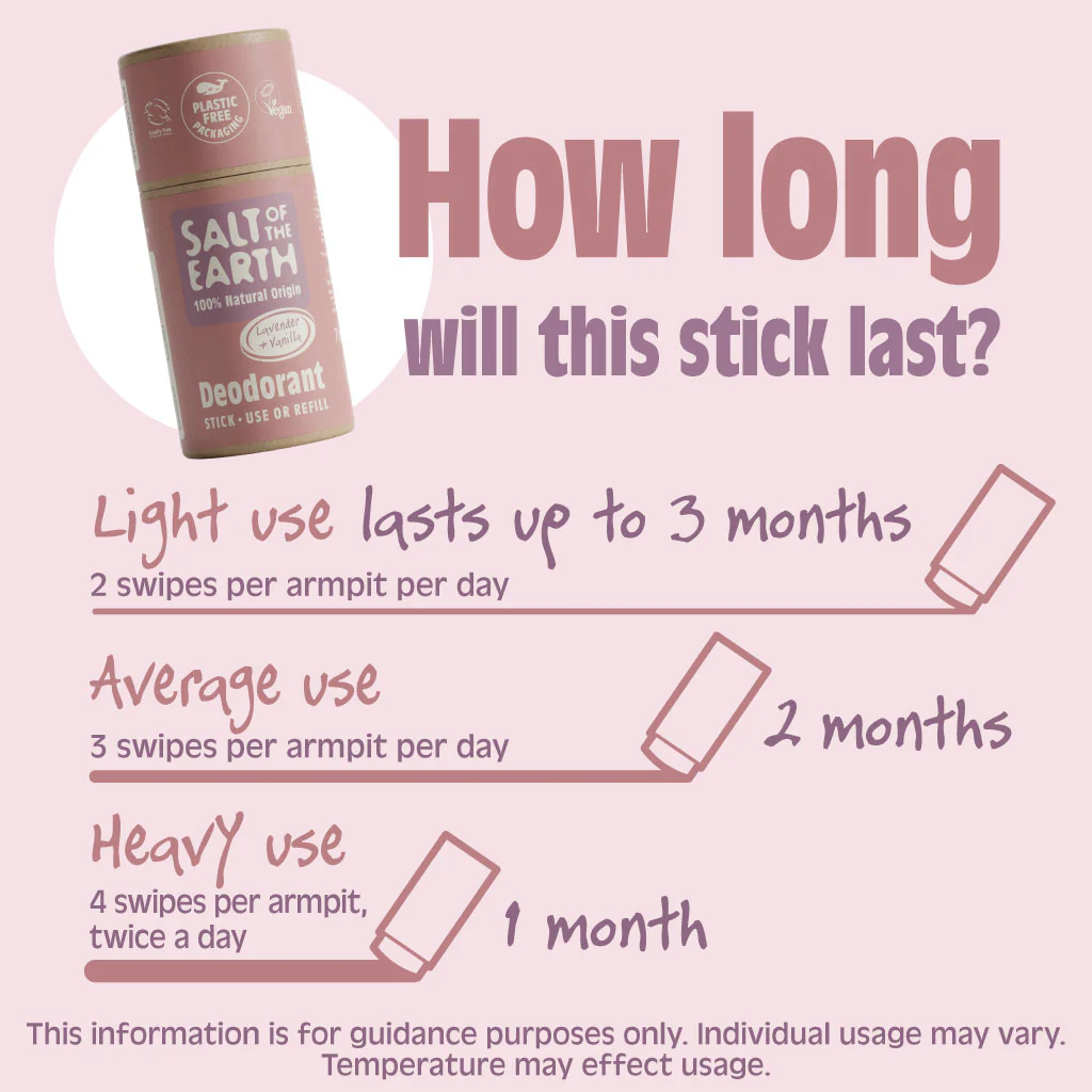 Salt of the Earth Natural Deodorant Stick Refill - Image 5