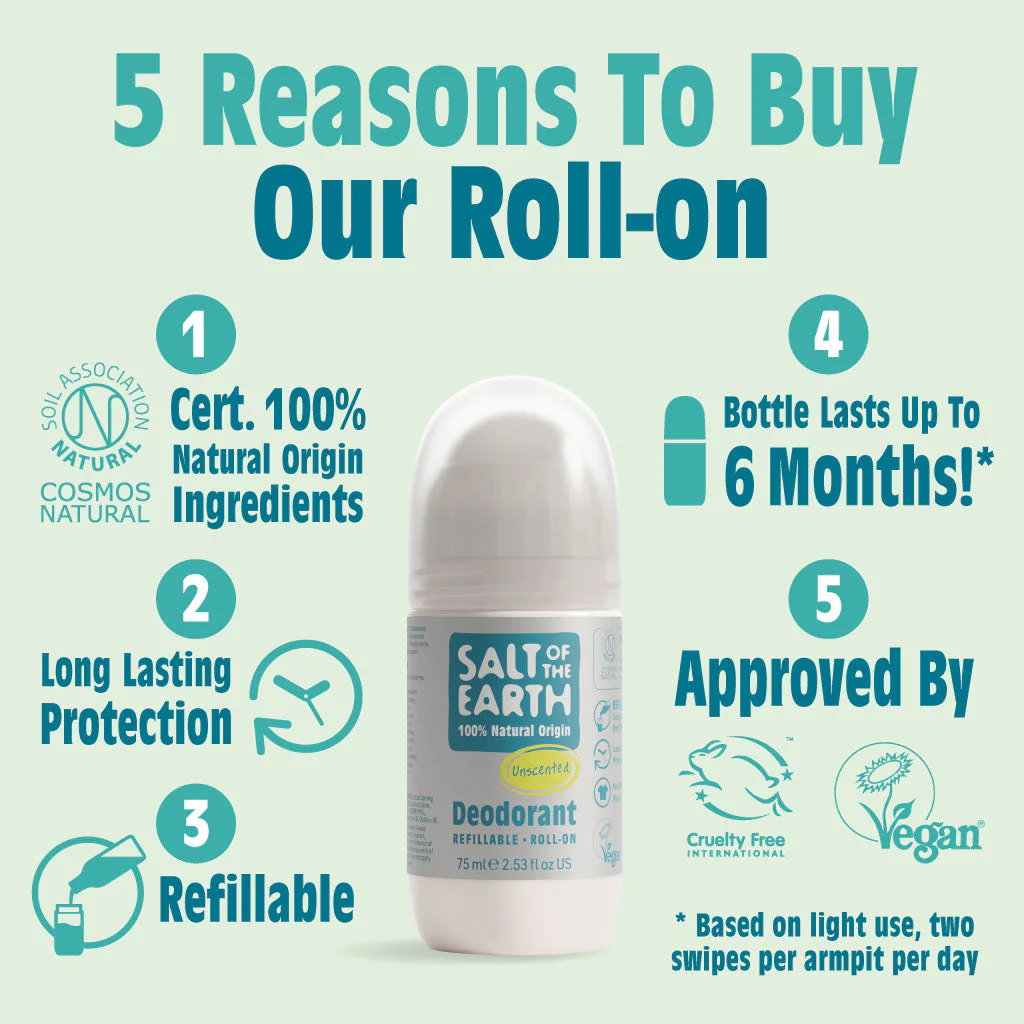 Salt of the Earth Natural Refillable Roll-On Deodorant - Image 7
