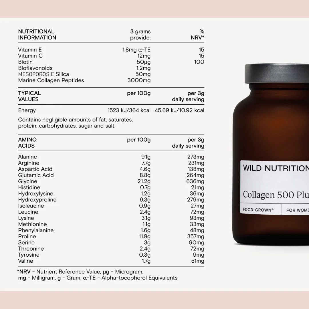 Wild Nutrition Collagen 500 Plus - Image 8