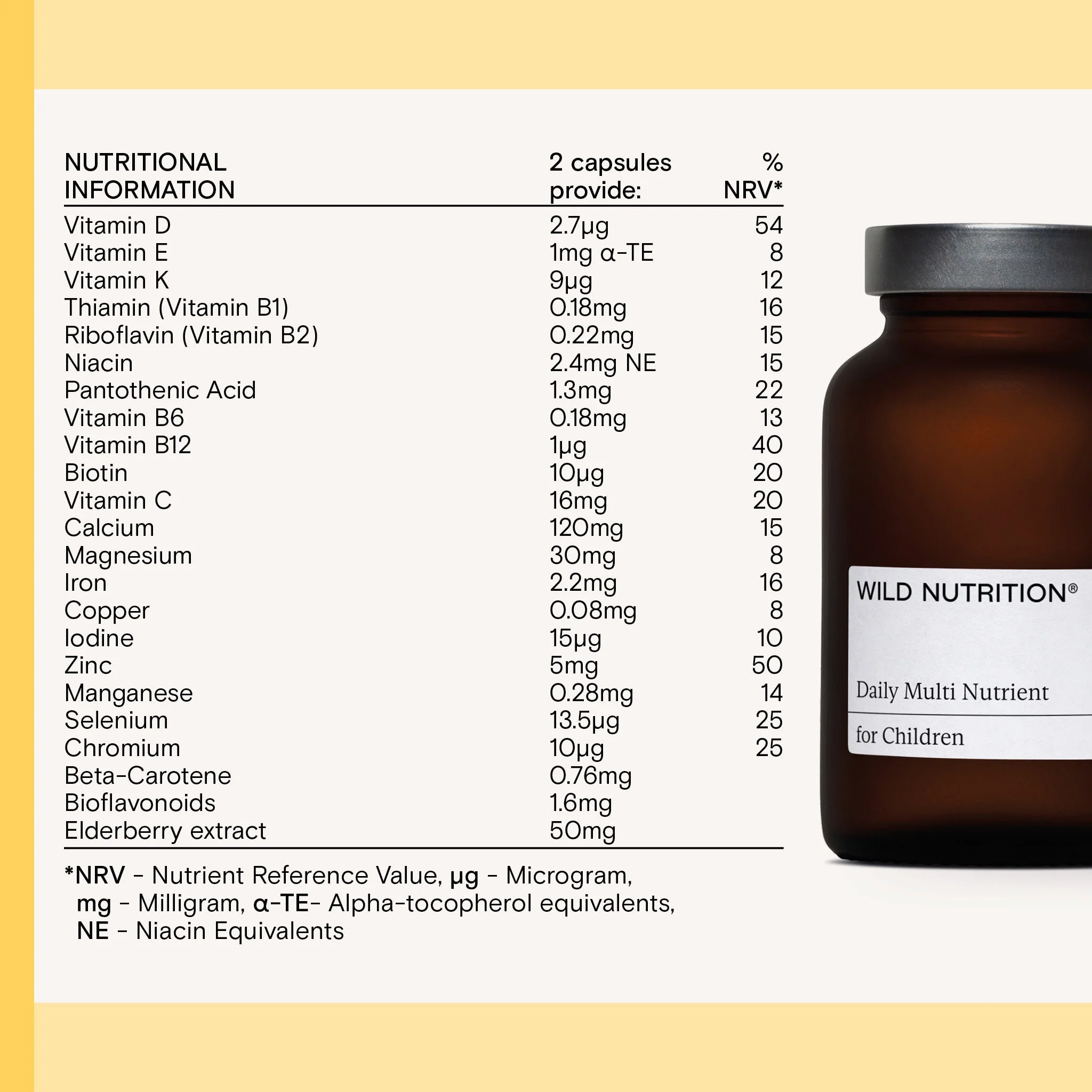 Wild Nutrition Food-Grown® Child's Daily Multi Nutrient - Image 8