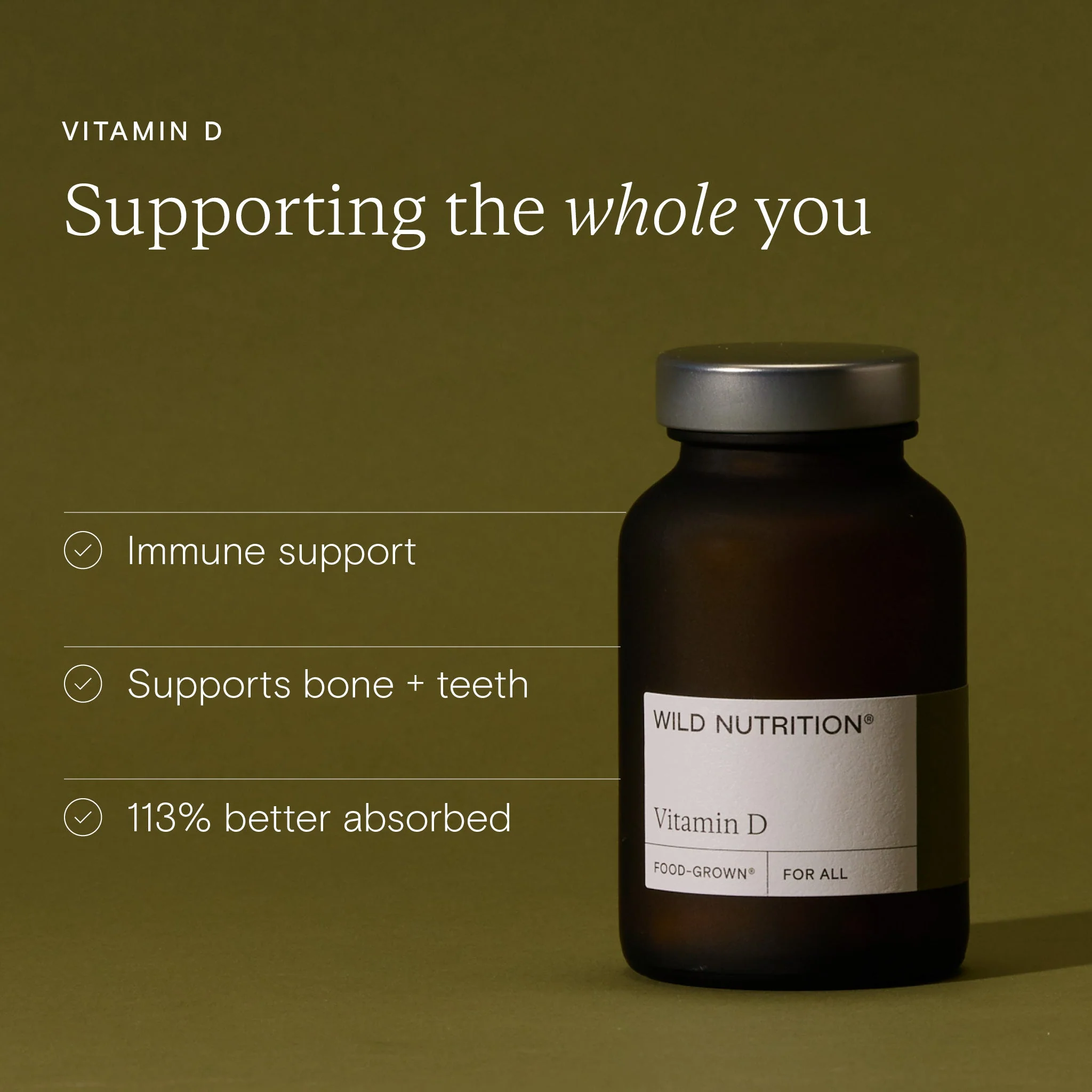 Wild Nutrition Food-Grown®  Vitamin D - Image 5