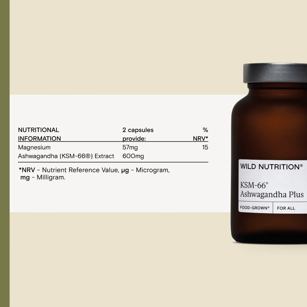 Wild Nutrition Food-Grown® KSM-66 Ashwagandha Plus - Image 7