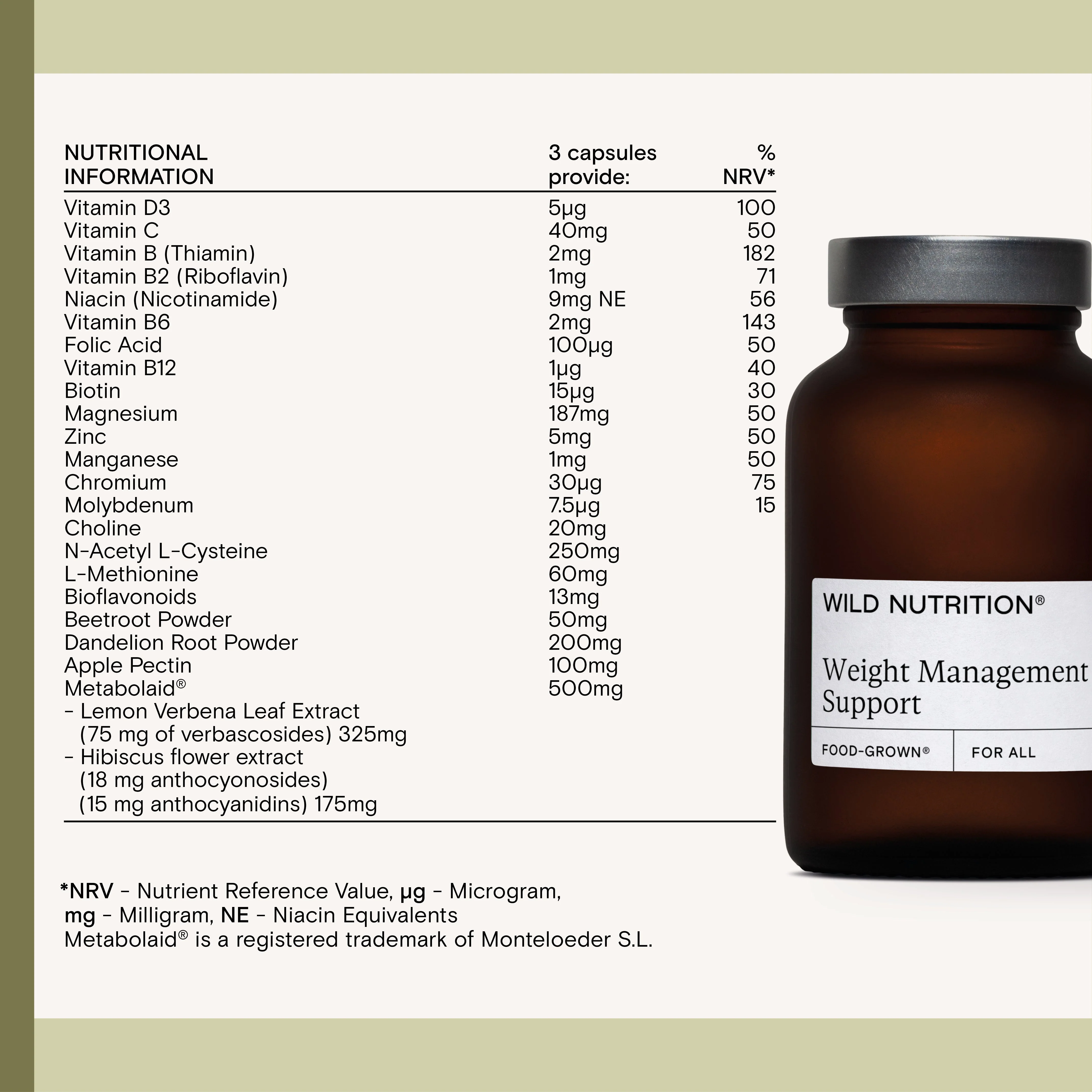 Wild Nutrition Weight Management Support - Image 4
